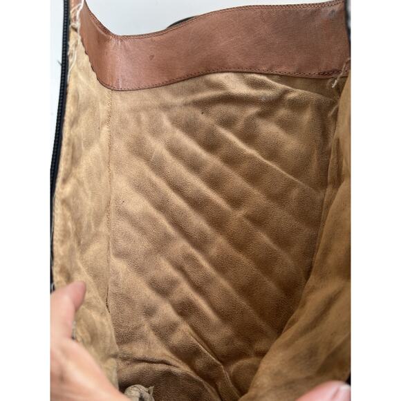 Corso Como 1" Flat tall black leather Quilted boots zipper comfort Size 9 M - Picture 11 of 13